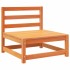 Juego de sofás de jardín 8 pzas madera maciza pino marrón