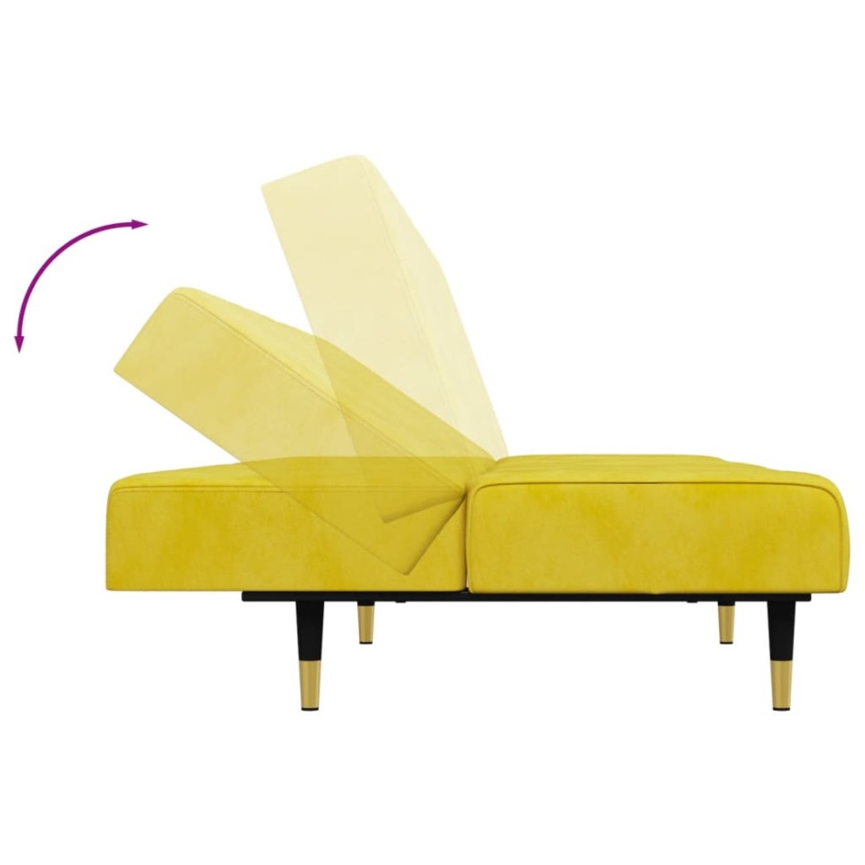 Juego de sofás 2 piezas terciopelo