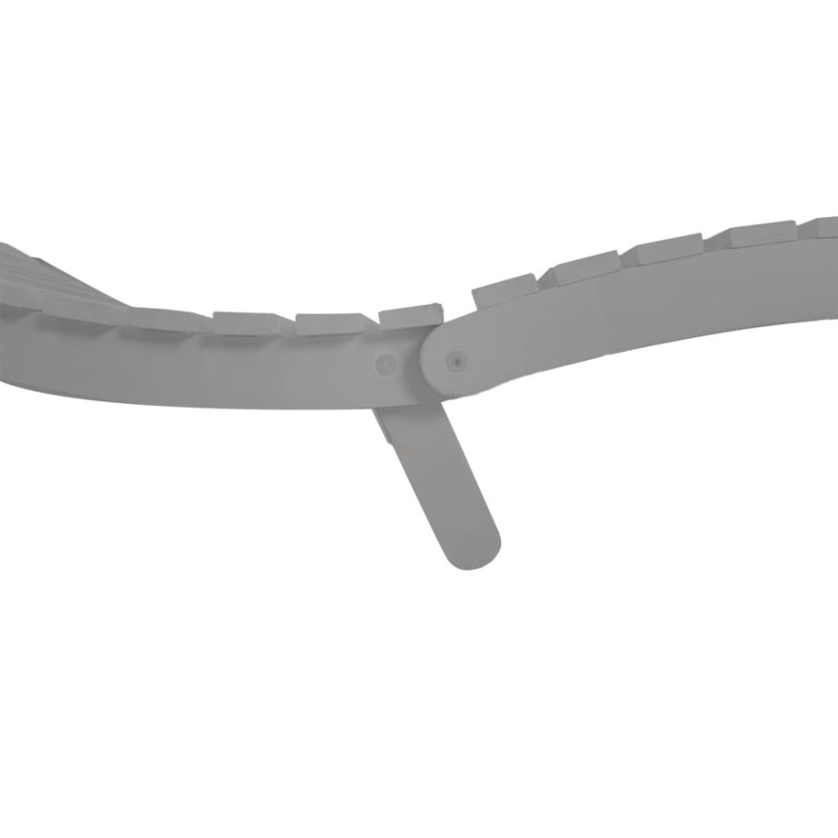 Tumbona con mesita madera maciza de acacia