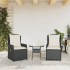 Sillones de jardín reclinables 2 uds ratán sintético