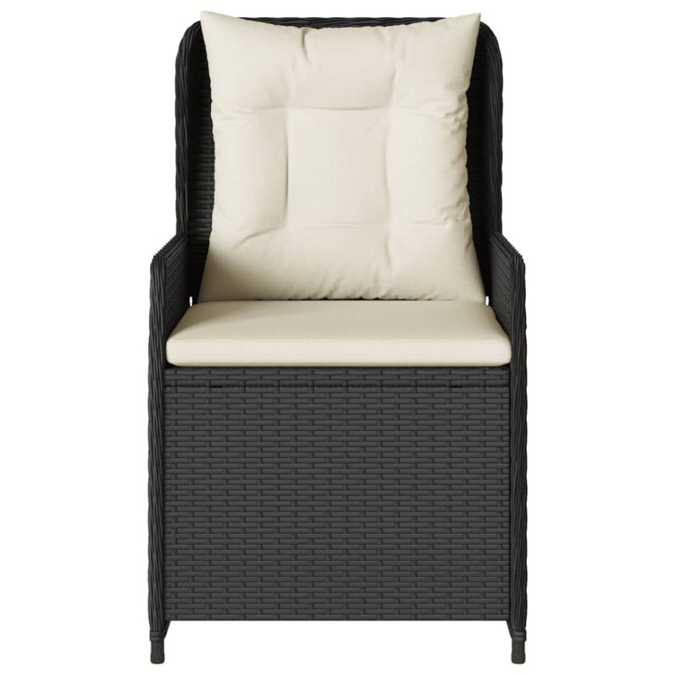 Sillones de jardín reclinables 2 uds ratán sintético