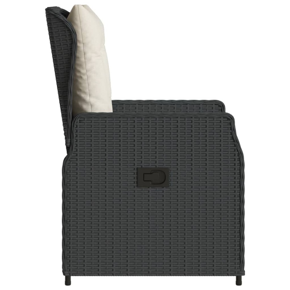 Sillones de jardín reclinables 2 uds ratán sintético