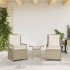 Sillones reclinables de jardín 2 uds ratán sintético