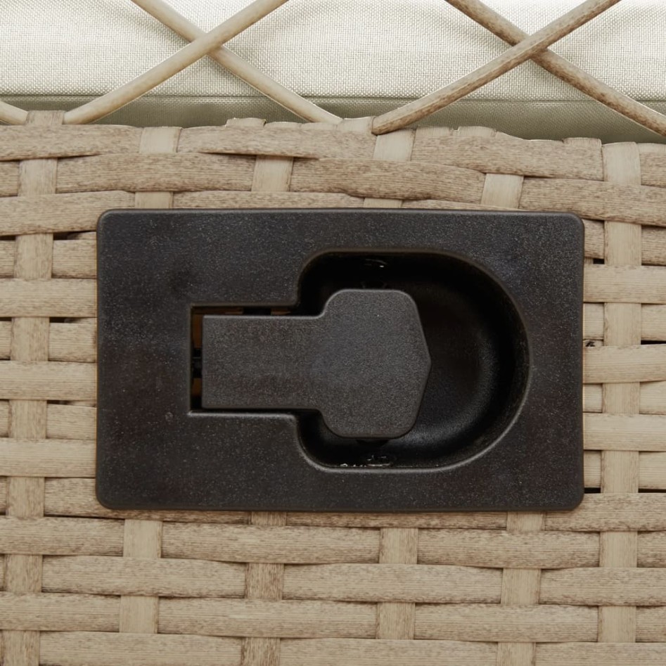 Sillones reclinables de jardín 2 uds ratán sintético