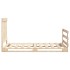 Estructura de cama con cabecero madera maciza de pino 90x200
