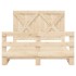Estructura de cama con cabecero madera maciza pino 160x200