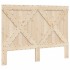 Estructura de cama con cabecero madera maciza pino 160x200