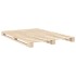 Estructura de cama con cabecero madera maciza pino 160x200