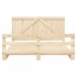 Estructura de cama con cabecero madera maciza de pino