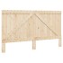 Estructura de cama con cabecero madera maciza de pino