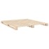 Estructura de cama con cabecero madera maciza de pino