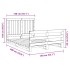 Estructura de cama con cabecero madera maciza pino 140x200