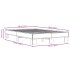 Estructura cama madera ingeniería metal marrón roble 140x190
