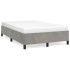 Estructura de cama sin colchón terciopelo gris claro 120x190