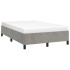 Estructura de cama sin colchón terciopelo gris claro 120x190