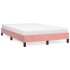 Estructura de cama sin colchón terciopelo rosa 120x190