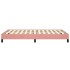 Estructura de cama sin colchón terciopelo rosa 120x190