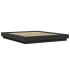 Estructura cama con luces LED madera ingeniería negro