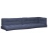 Cojines para muebles de palets 5 unidades tela azul