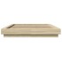 Estructura cama con luces LED madera roble Sonoma 120x190