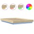 Estructura cama con luces LED madera roble Sonoma 120x190