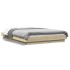 Estructura cama con luces LED madera roble Sonoma 140x200