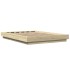 Estructura cama con luces LED madera roble Sonoma 140x200