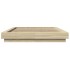 Estructura cama con luces LED madera roble Sonoma 135x190