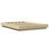 Estructura cama con luces LED madera roble Sonoma 135x190