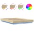 Estructura cama con luces LED madera roble Sonoma 135x190