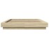Estructura cama con luces LED madera roble Sonoma 140x190