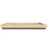 Estructura cama con luces LED madera roble Sonoma 150x200