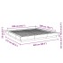 Estructura de cama madera de ingeniería blanca 200x200