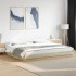Estructura de cama madera de ingeniería roble Sonoma 200x200