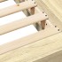 Estructura de cama madera de ingeniería roble Sonoma 200x200