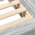 Estructura de cama madera de ingeniería gris Sonoma 140x200