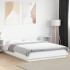 Estructura de cama madera de ingeniería blanca 140x200