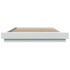 Estructura de cama madera de ingeniería blanca 120x190