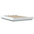Estructura de cama madera de ingeniería blanca 120x190