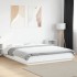 Estructura de cama madera de ingeniería blanca 160x200