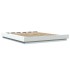 Estructura de cama madera de ingeniería blanca 160x200