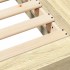 Estructura de cama madera de ingeniería roble Sonoma 160x200