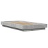 Estructura de cama madera de ingeniería gris hormigón