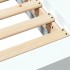 Estructura de cama madera de ingeniería blanca 180x200