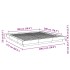 Estructura de cama madera de ingeniería blanca 180x200