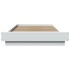 Estructura de cama madera de ingeniería blanca 90x200