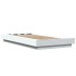 Estructura de cama madera de ingeniería blanca 90x200