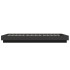 Estructura de cama madera de ingeniería negra 100x200