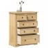 Cómoda cajonera Corona madera maciza de pino 92x48x114