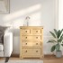 Cómoda cajonera Corona madera maciza de pino 92x48x114